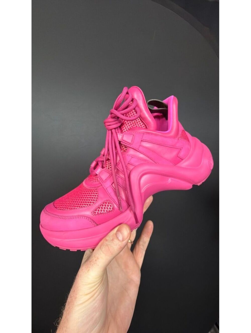 Louis Vuitton Pink Archlight Sneakers Size 40